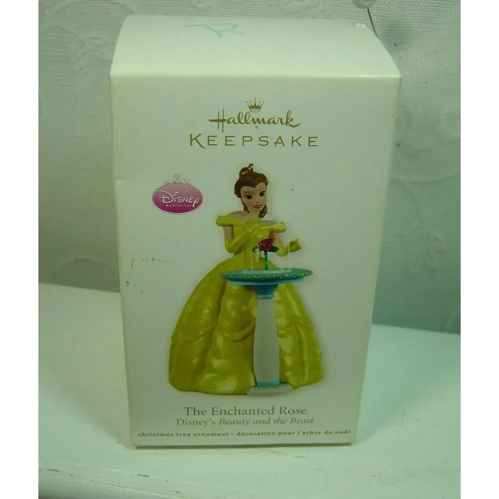 HALLMARK ORNAMENT-THE ENCHANTED ROSE FROM DISNEY'S BEAUTY & THE BEAST-2011